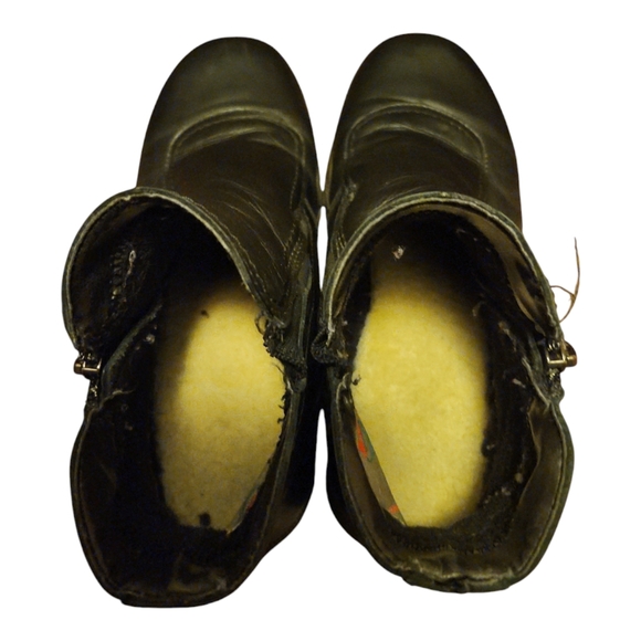 Vintage Blondo Black Leather Ankle Boots Bikercore - Picture 8 of 9